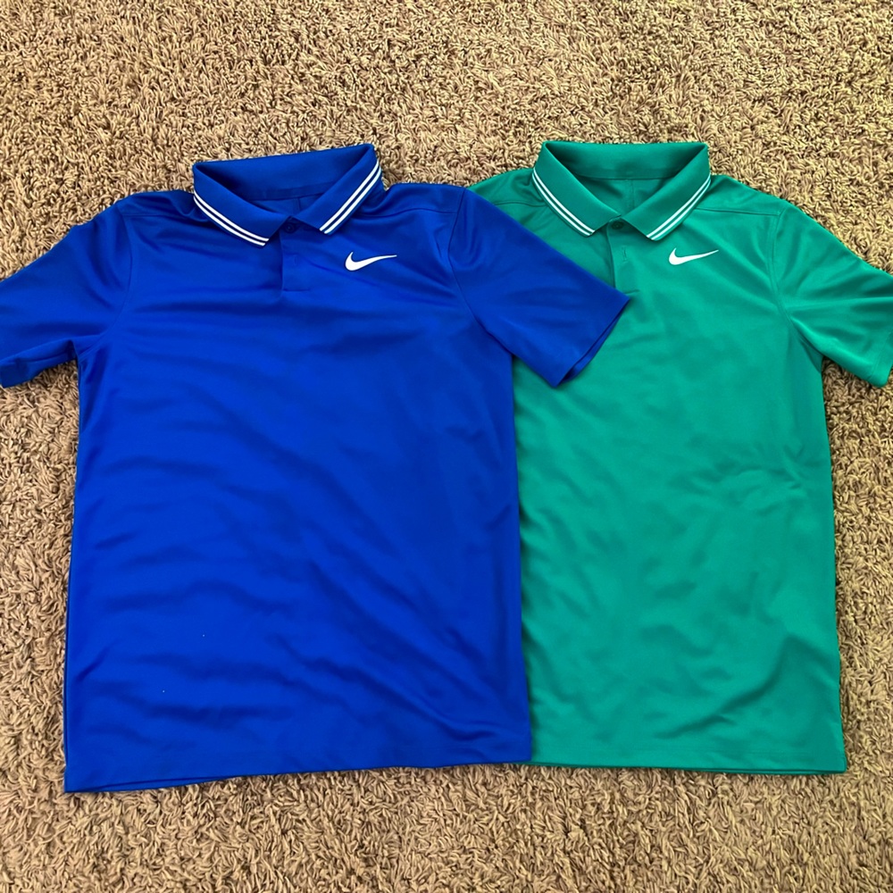 Nike youth dry fit polo’s